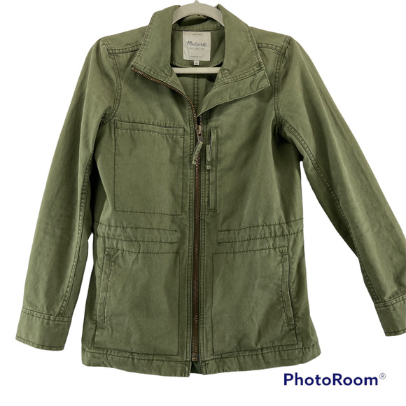 Madewell Olive Green Utility Jacket - Picture 2 of 8